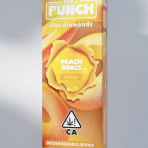 Pack A Punch Peach Rings Disposable